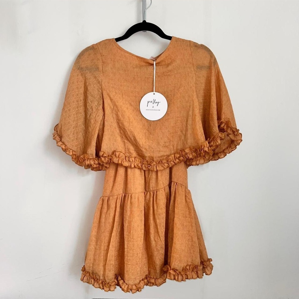PRINCESS POLLY: Astro Mini Dress - Mustard